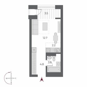 23,4 м², квартира-студия 5 400 000 ₽ - изображение 2