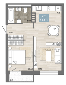 47,3 м², 2-комнатная квартира 5 500 000 ₽ - изображение 62