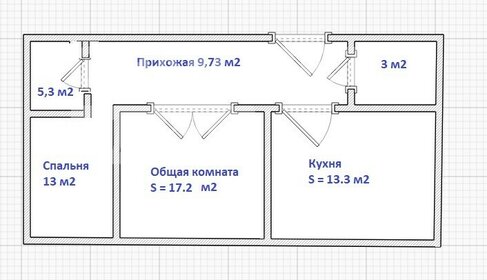 Квартира 64,3 м², 2-комнатная - изображение 4