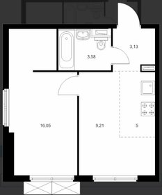 Квартира 37 м², 1-комнатная - изображение 1