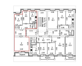 Квартира 59 м², 3-комнатная - изображение 1