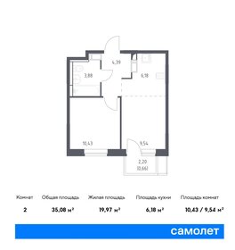 38 м², 1-комнатная квартира 7 097 002 ₽ - изображение 32