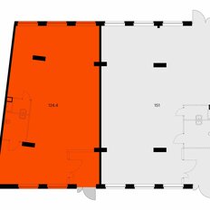 124,4 м², помещение свободного назначения - изображение 1