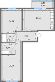 65,2 м², 3-комнатная квартира 4 800 000 ₽ - изображение 20