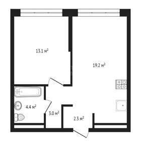 Квартира 41,1 м², 1-комнатная - изображение 1