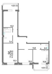 49 м², 1-комнатная квартира 5 200 000 ₽ - изображение 27