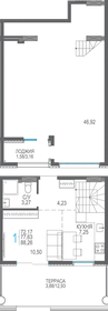 86,6 м², квартира-студия 14 100 000 ₽ - изображение 97