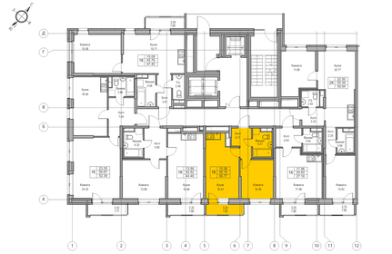 34,7 м², 1-комнатная квартира 6 526 772 ₽ - изображение 26