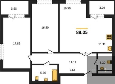 78,1 м², 2-комнатная квартира 12 300 000 ₽ - изображение 163