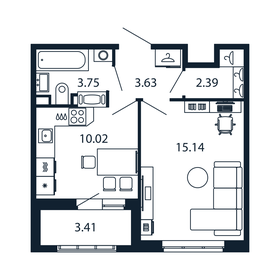 34,3 м², 1-комнатная квартира 7 987 468 ₽ - изображение 61