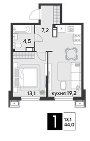 50 м², 1-комнатная квартира 8 500 000 ₽ - изображение 82