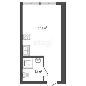 18 м², 1-комнатные апартаменты 3 500 000 ₽ - изображение 71