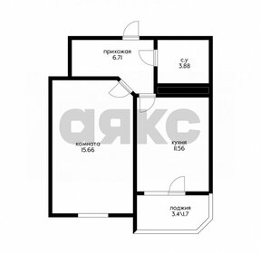 Квартира 36 м², 1-комнатная - изображение 1