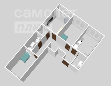 Квартира 73,4 м², 3-комнатная - изображение 3