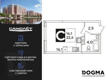 22,6 м², квартира-студия 4 908 720 ₽ - изображение 16