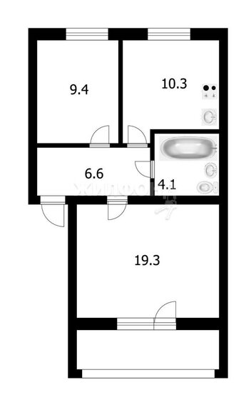 49,7 м², 2-комнатная квартира 5 500 000 ₽ - изображение 1