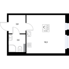 Квартира 25,9 м², студия - изображение 2