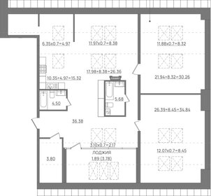 Квартира 160,9 м², 3-комнатная - изображение 1