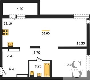55 м², 3-комнатная квартира 5 080 000 ₽ - изображение 103