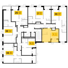 Квартира 29,9 м², 1-комнатная - изображение 2