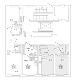 40,5 м², 1-комнатная квартира 8 900 000 ₽ - изображение 67