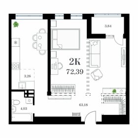 73,1 м², 2-комнатная квартира 14 764 200 ₽ - изображение 27