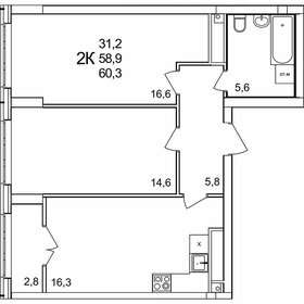 66 м², 2-комнатная квартира 10 500 000 ₽ - изображение 61