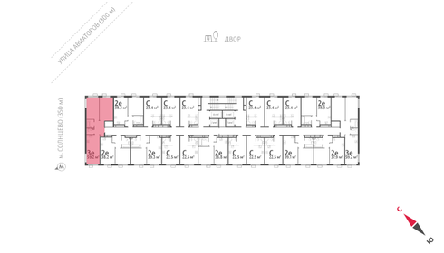 56,8 м², 2-комнатная квартира 21 300 000 ₽ - изображение 68