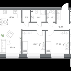 Квартира 100,3 м², 4-комнатная - изображение 2