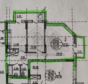 Квартира 62,1 м², 2-комнатная - изображение 1