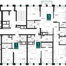 Квартира 101,3 м², 3-комнатная - изображение 2