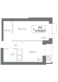 49 м², 2-комнатная квартира 9 000 000 ₽ - изображение 67