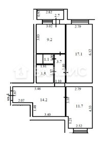 57,7 м², 2-комнатная квартира 4 271 280 ₽ - изображение 39