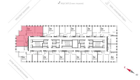 129,3 м², 4-комнатная квартира 75 004 472 ₽ - изображение 3