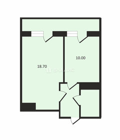 Квартира 39 м², 1-комнатная - изображение 5