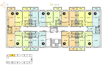 Квартира 46,2 м², 1-комнатная - изображение 2