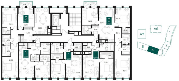 90,2 м², 3-комнатная квартира 14 435 200 ₽ - изображение 24