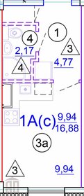 19 м², квартира-студия 2 162 000 ₽ - изображение 137