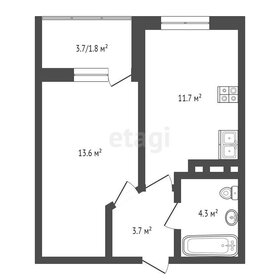 36,4 м², 1-комнатная квартира 5 290 000 ₽ - изображение 45