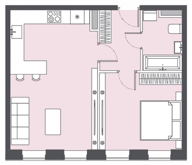 44,8 м², 1-комнатная квартира 25 500 000 ₽ - изображение 1