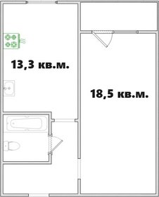 32,7 м², 1-комнатная квартира 2 430 000 ₽ - изображение 46