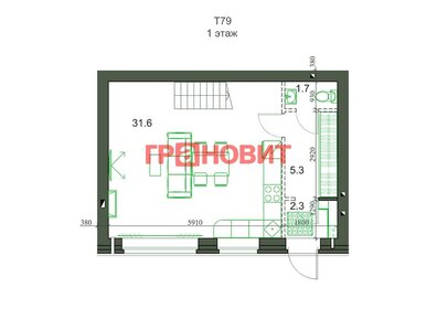 Квартира 78 м², 3-комнатная - изображение 1