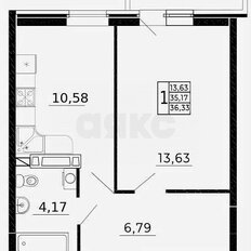 Квартира 39 м², 1-комнатная - изображение 4