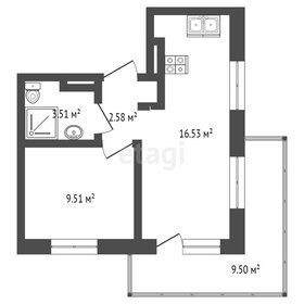 Квартира 32,1 м², 1-комнатная - изображение 2