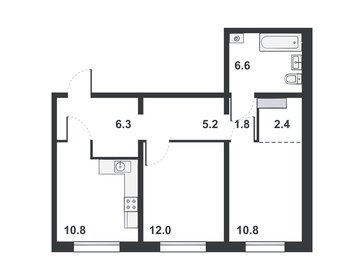 51,7 м², 2-комнатная квартира 3 390 000 ₽ - изображение 89