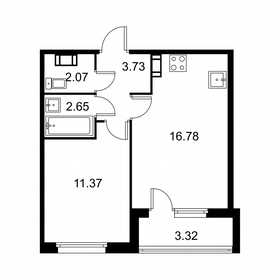 38,3 м², 1-комнатная квартира 5 968 560 ₽ - изображение 86