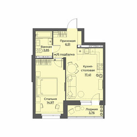 44,8 м², 1-комнатная квартира 6 785 000 ₽ - изображение 36