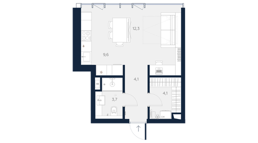 27,8 м², квартира-студия 16 800 000 ₽ - изображение 89