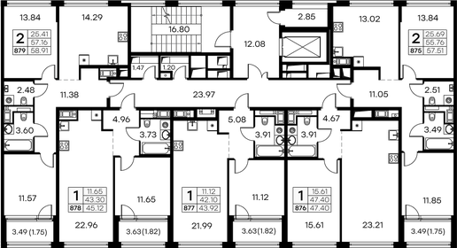 Квартира 45,1 м², 1-комнатная - изображение 2