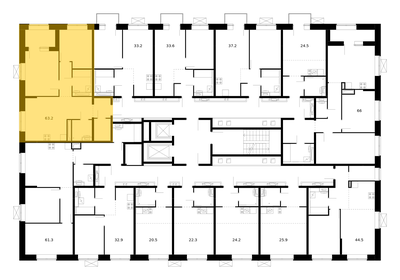 62,1 м², 3-комнатная квартира 6 550 000 ₽ - изображение 83